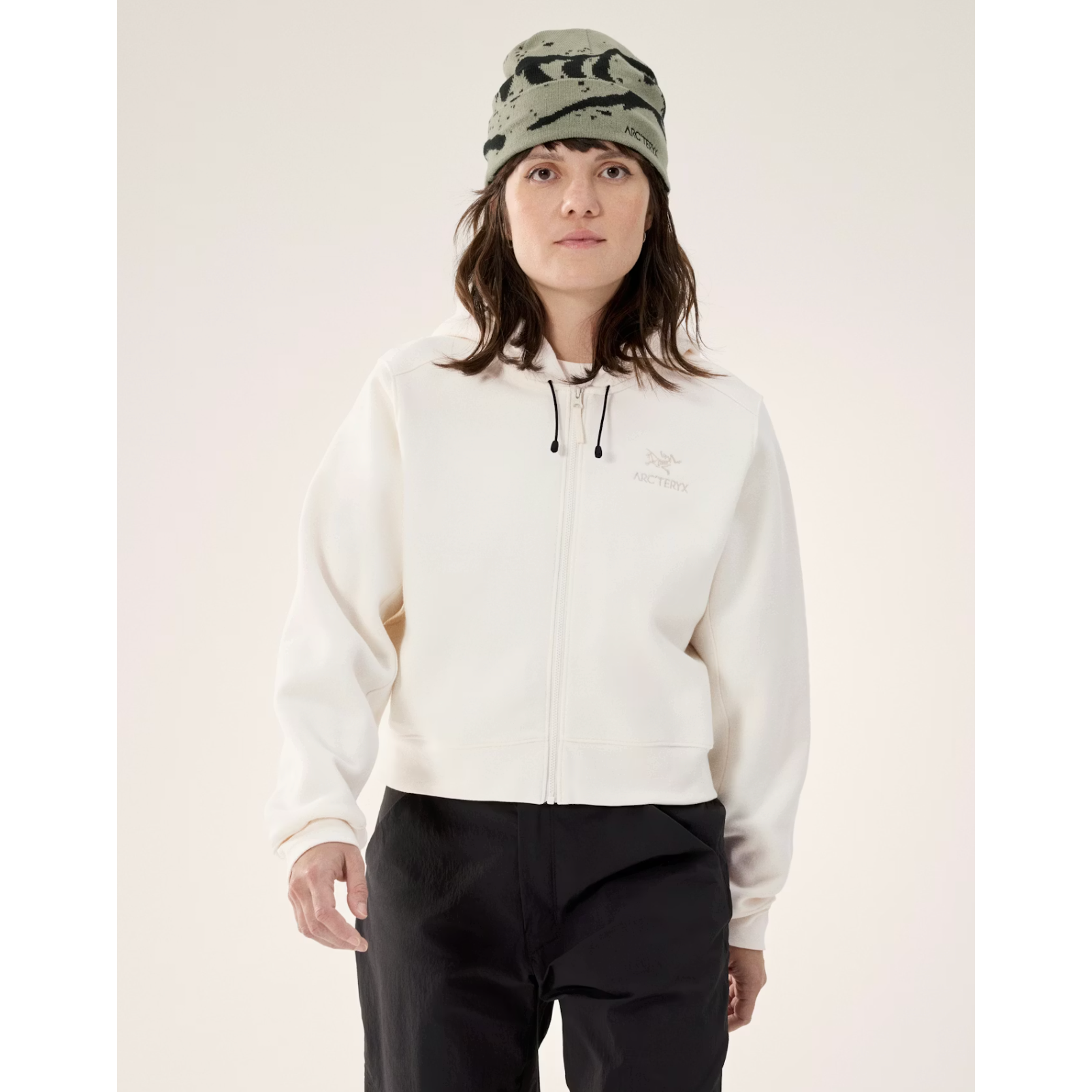 Arc'teryx Women's Emblem Fleece Full Zip Crop Hoody - Image 8