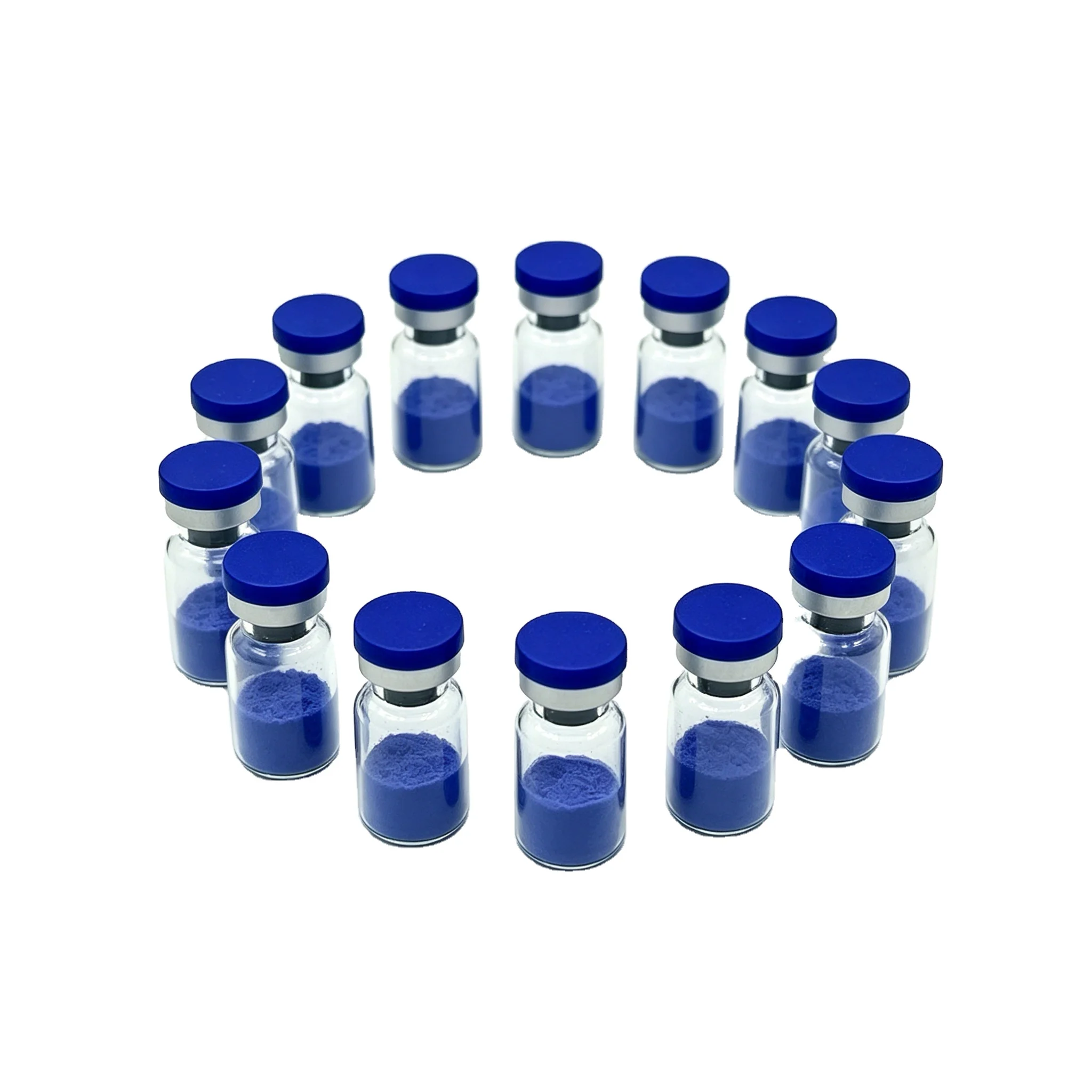 Manufacturer Supply Copper Peptide GHK-Cu Lyophilized Powder Blue Powder for Skin Care - Image 2